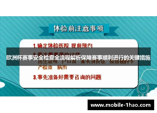 欧洲杯赛事安全检查全流程解析保障赛事顺利进行的关键措施 欧洲杯赛事安全检查全流程解析保障赛事顺利进行的关键措施