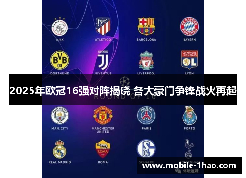 2025年欧冠16强对阵揭晓 各大豪门争锋战火再起 2025年欧冠16强对阵揭晓 各大豪门争锋战火再起