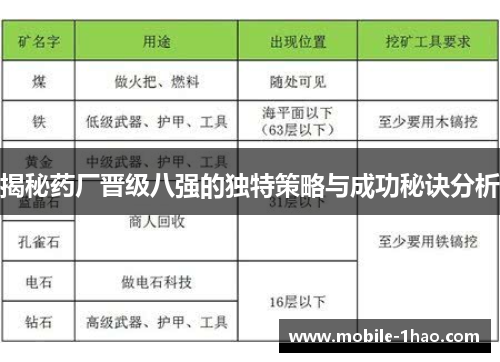 揭秘药厂晋级八强的独特策略与成功秘诀分析 揭秘药厂晋级八强的独特策略与成功秘诀分析