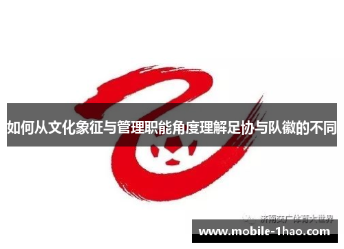 如何从文化象征与管理职能角度理解足协与队徽的不同 如何从文化象征与管理职能角度理解足协与队徽的不同