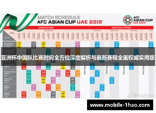 亚洲杯中国队比赛时间全方位深度解析与最新赛程全面权威实用版 亚洲杯中国队比赛时间全方位深度解析与最新赛程全面权威实用版