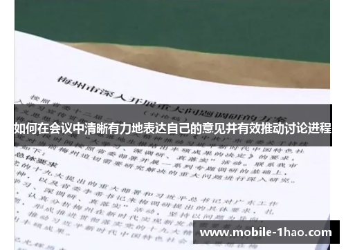 如何在会议中清晰有力地表达自己的意见并有效推动讨论进程 如何在会议中清晰有力地表达自己的意见并有效推动讨论进程