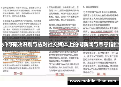 如何有效识别与应对社交媒体上的假新闻与恶意指控