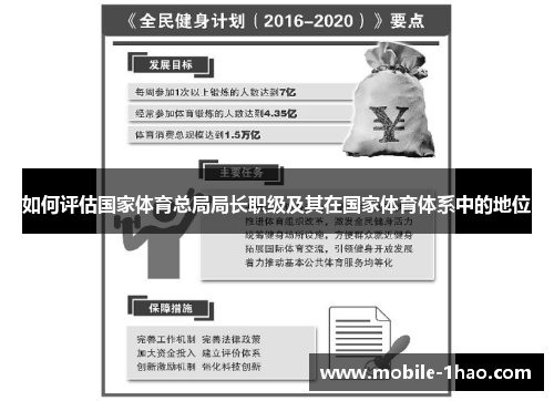 如何评估国家体育总局局长职级及其在国家体育体系中的地位